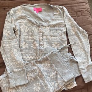 Victoria’s Secret Thermal Pajama PJ Set